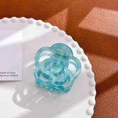 Blue Hair Clips RYWOLT Doweisi Hair Claw Clip Featuring Beautiful Camellia Design For Women