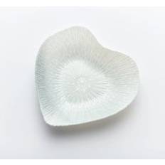 Sienna Glass Heart Design Silver One Size Bowl