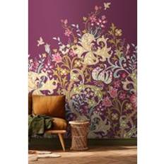 Purple Wall Decorations Origin Murals Trailing Lily Mural Aubergine W350cm x H280cm Wall Decor