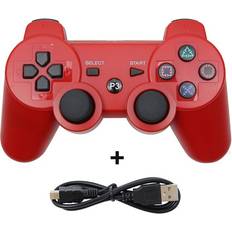 Game Controllers Maxpower Red Wireless Gamepad For PS3 Joystick Console Controle