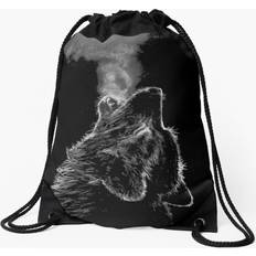 Bags Famgem Drawstring Bag Wolf Sport Gym Shoe Backpack