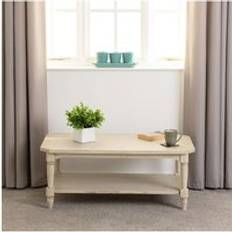 Beige Coffee Tables SECONIQUE Chantilly Antique Cream Coffee Table