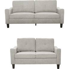 Luxury Life Berkley Linen Fabric Set One Size Sofa