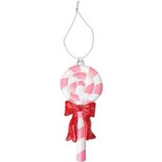 Pink Christmas Tree Ornaments VFM e-Store Decoration Lollipop 18.6cm x 7.6cm x 2cm - Pink Christmas Tree Ornament