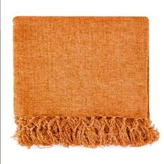 Orange Blankets New Edge Blinds Chenille Throw 127cm x 152cm Blankets Orange (152.4x127cm)