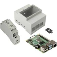 Enkortsdatorer Joy-it DIN Hutschienen-Kit Pi4 Raspberry 4 B 4 GB 4 x 1.5 GHz