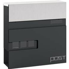 Letterboxes & Posts Homcom Wall Mounted Post Box with Viewing Window One Size