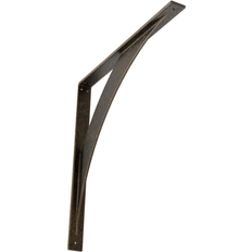 Moulding & Millwork Ekena Millwork 2 W x 24 D x 24 H Legacy Steel Bracket Antiqued Pale Gold