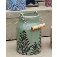 Dibor Green Churn Ceramic Table Decoration Flower Large Vase