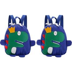 Cute Kids School Bag 3D Cartoon Dinosaur - Blue