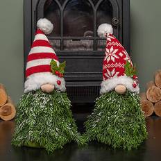 Red Decorations Samuel Alexander 31cm Red And White Christmas Tree Sitting Gonk Decoration