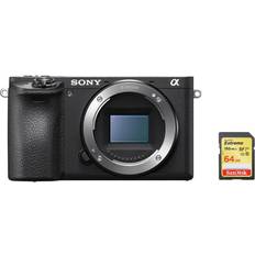 Fotocamere Digitali Sony A6500 Corpo Nero Scheda SD SanDisk Extreme 64G
