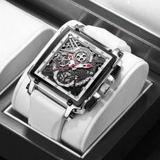 Lige Hollow Square Mens Watches Chronograph