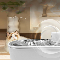 Exogio Stainless Steel Dog Water Fountain Pet Fountains for Cats