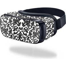 VR - Virtual Reality MightySkins Black Damask Skin for Samsung Gear VR Original Cover Wrap Sticker