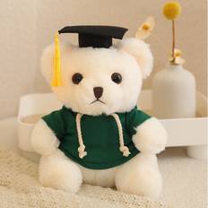 Doctors Soft Toys Veishet Green Wearing Doctor Bear Hoodie Plush Toy