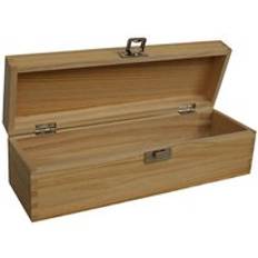 Small Boxes RED HAMPER Single Bottle Clear Varnish Wooden Small Box