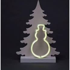 Shatchi Wooden Christmas Pre Lit LED Silhouette 40Cm Decoration