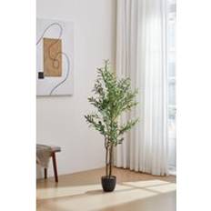 H&O Direct 1.65m H Olive Tree Decorative - Green One Size Artificial Plant