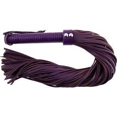 Whips Sex Toys on sale Rouge Garments Large Purple Leather Flogger