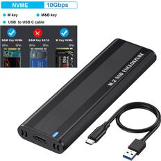 NVMe External Enclosures LaCie Hard Drive Case 10Gbps Tool Free for M.2 SSD NVME With AC