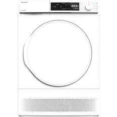Torktumlare Sharp KD-NCA8S7PW91-DE Tørretumbler Fritstående Front-læsning 8 kg B Hvid Vit