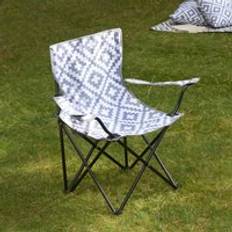 Outdoor Camping Chair 2 x Folding Portable Picnic Garden Seat