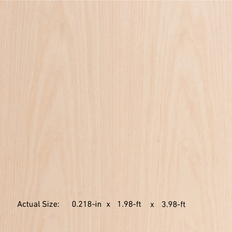 Plywood Lowe's Oak Sanded Plywood 1/4-in x 2-ft x 4-ft