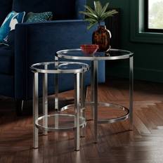 Dunelm Sofia Nest of Tables Silver Nesting Table 50cm 2pcs