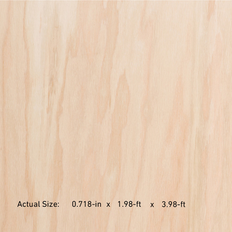 Plywood Lowe's Oak Sanded Plywood Sheathing 3/4-in x 2-ft x 4-ft