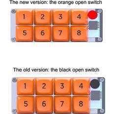Spactz 8 Key Macro Programmable Fully Hot Swappable Mechanical Switch 4 Color RGB Light Gaming Keyboard