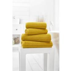 Soft Ribbed Zero Twist 100% Cotton Rialto Towels 480gsm -