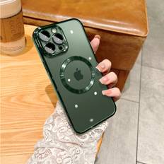 Vehhe Clear Case Slim Plating Mag Safe Magnetic Cover for Apple iPhone 12 Pro