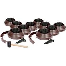 Harbour Housewares Flexible Plastic Lawn Edging 100m x 4cm Brown