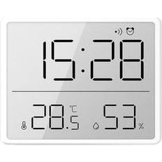 Vækkeure MTP Products Digitalt Vækkeur LCD Elektrisk Ur Hvid