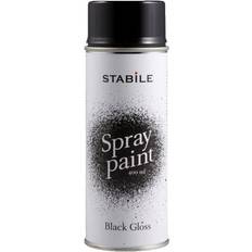 Stabile Målarfärg Stabile Sprayfärg Svart Blank 400 ml Metallfärg Svart
