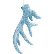 VFM e-Store Decoration Hanging Stag Antler 17x7x2.5cm Ice Blue Christmas Tree Ornament