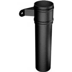 Roof Equipment ARP Black Cast Aluminium Round Downpipe 76mm x 3mtr