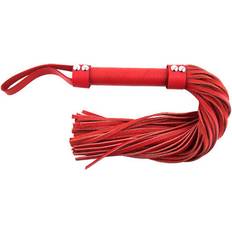 Whips Sex Toys on sale Rouge Garments Red Leather Flogger