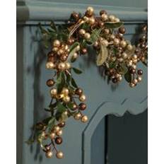 Dibor Copper Mistletoe Light Up Xmas Table 1.6m Multi Large Decoration