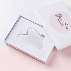 White Gua Sha & Facial Massage Rollers Dechoicelife Rose Quartz Gouache Scraper Gua Sha Massage