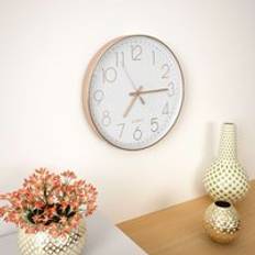 Rose Gold Wall Clocks Berkfield Home 30 cm Rose Gold One Size Wall Clock