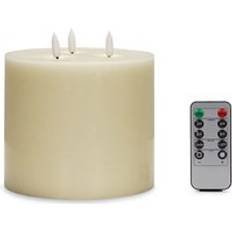 Flickering Flameless Real Wax Ivory Light Decoration One Size