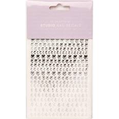 The Gel Bottle GelBottle Inc Silver Heart Twinkle Studio Nail Decal Stickers