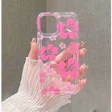 Vehhe Pink Flower IPhone X/XS Max Case For iPhone 16 15 13 Max 12 11 Xr