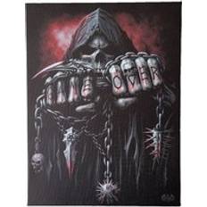 Canvas Posters Spiral Direct Game Over Black One Size Poster