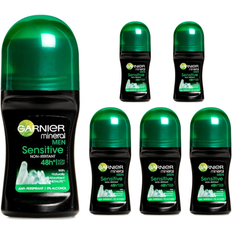 Garnier 6 x Sensitive 6 x 50ml Men Mineral Antiperspirant Roll On 48h Deodorant