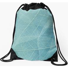 Turquoise Gymsacks Famgem Drawstring Bag Leaf - Turquoise Pattern