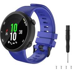 TiMOVO Soft Silicone Band Adjustable Replacement Watch Strap for Garmin Forerunner 45