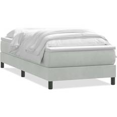 vidaXL Ramsäng med Madrass Ljusgrå 80x220 cm Ramsäng 80x223cm